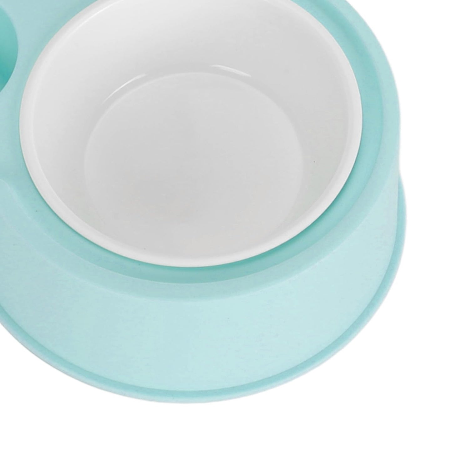 TITA-DONG Double Dog Cat Bowls, Pet Water and Food Bowl Set with Automatic Gravity Water Dispenser Bottle, Stable Prevent Slip Double Pet Bowls Raised Pet Feeder Bowl for Cats Small Dogs(Blue)